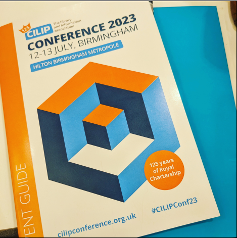 Image of CILIP Conference programme front cover