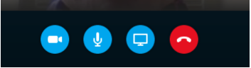 image of skype for business control bar