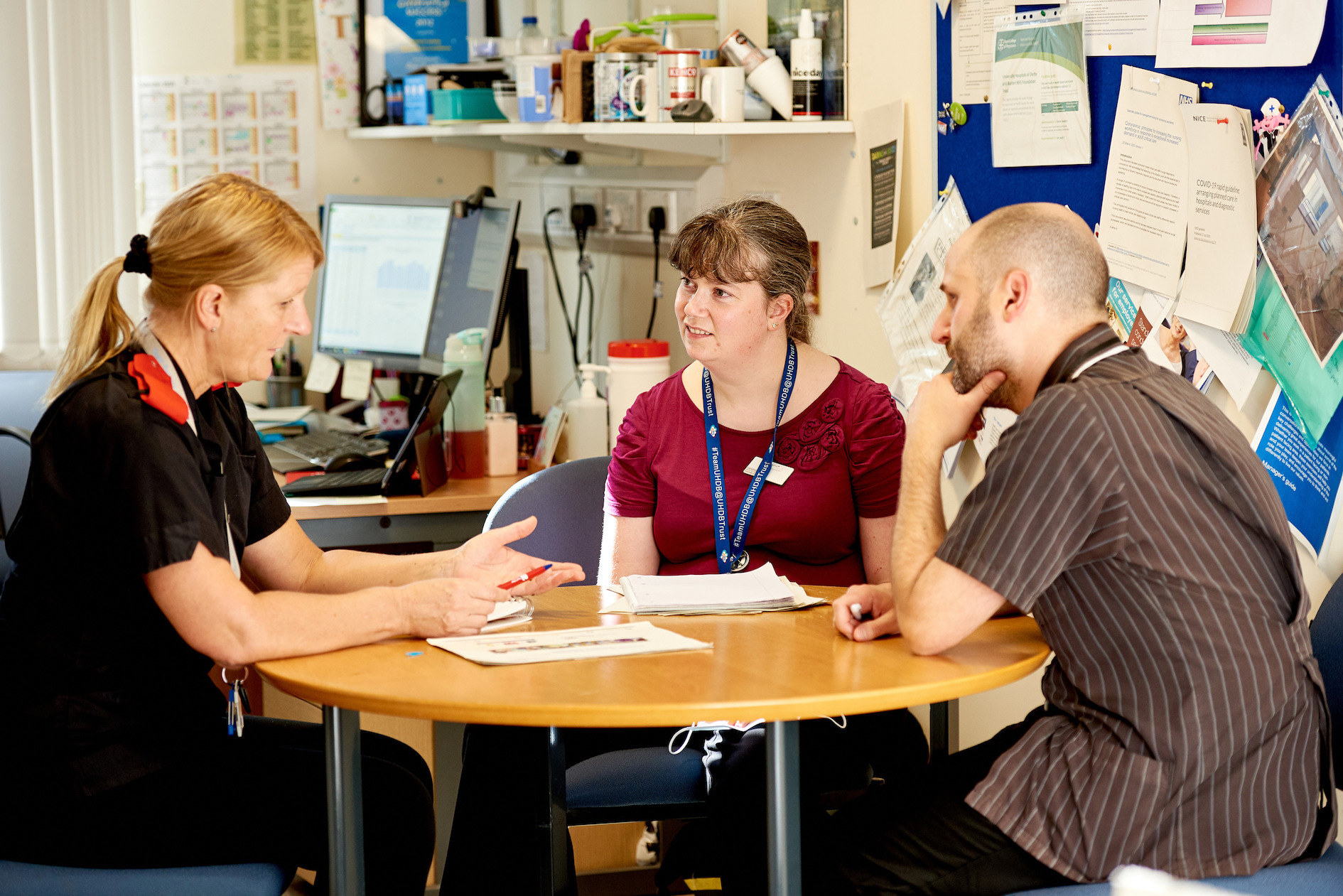 A group of library professionals and clinicians