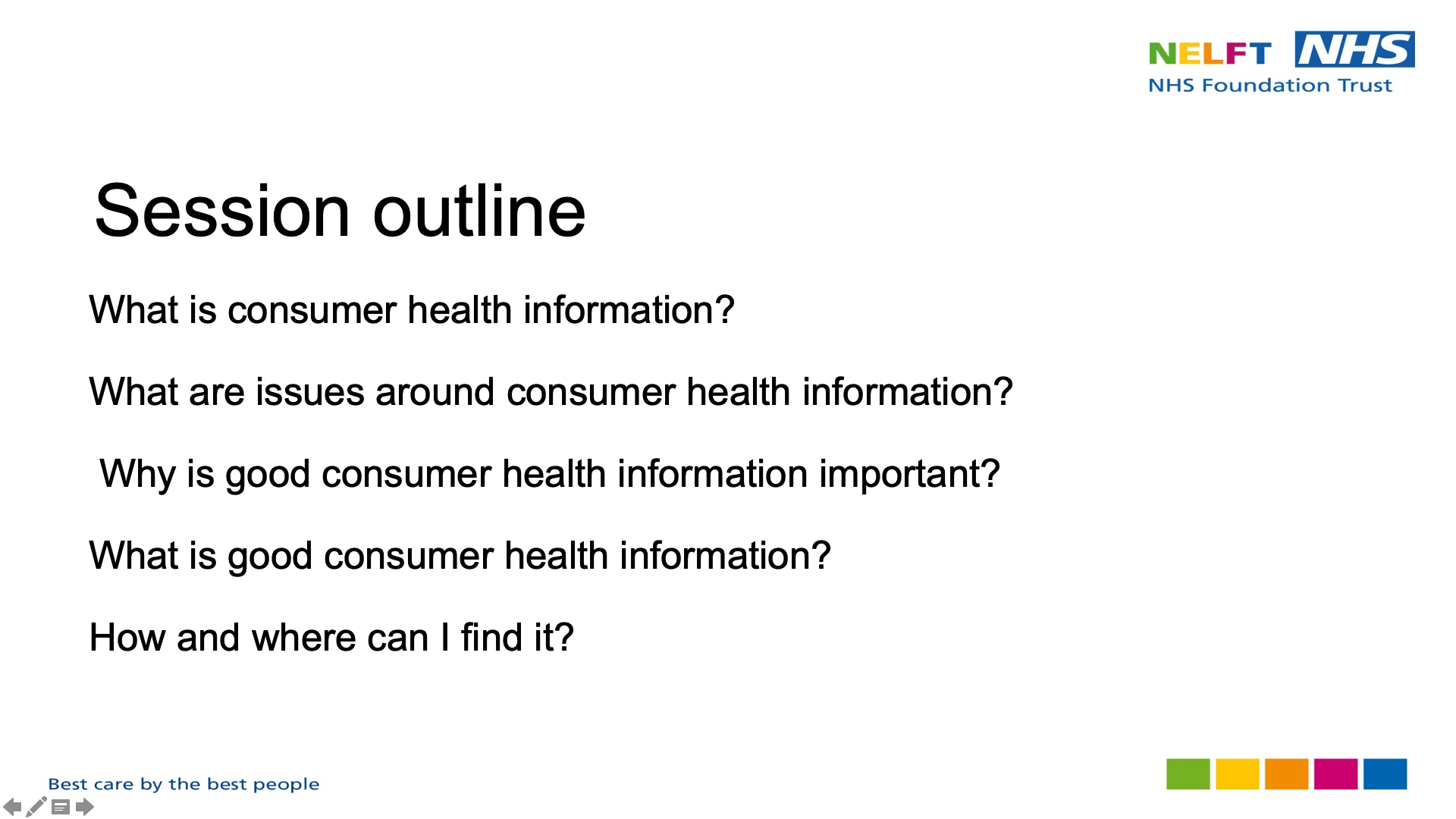 What Is Consumer Health Information