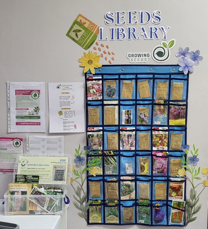 A wall with a bunch of seeds in it